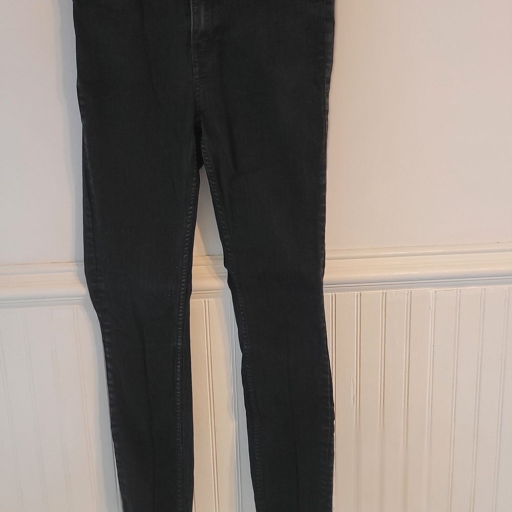 H & M High Rise Skinny Black Women's Jeans Size 8